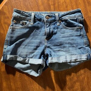 Celebrity Pink Dark Blue Jean Shorts
